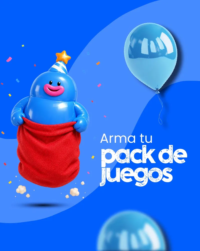 Pack de juegos adicionales para fiestas infantiles