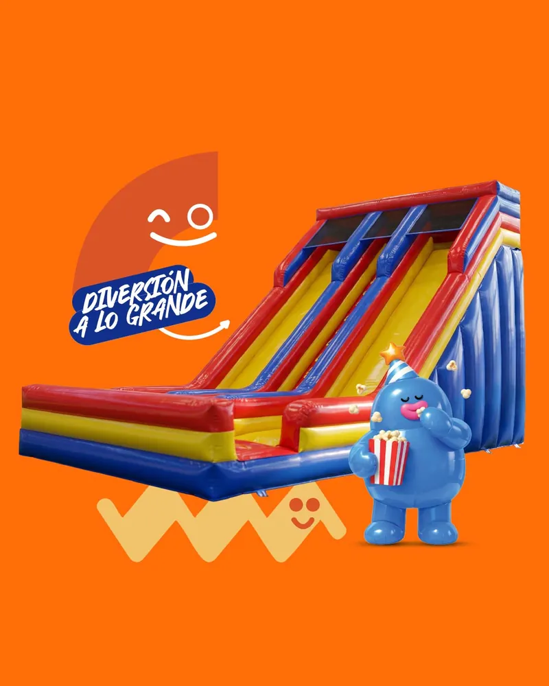 Inflable Giant Slider de doble carril para niños de 6 a 11 años