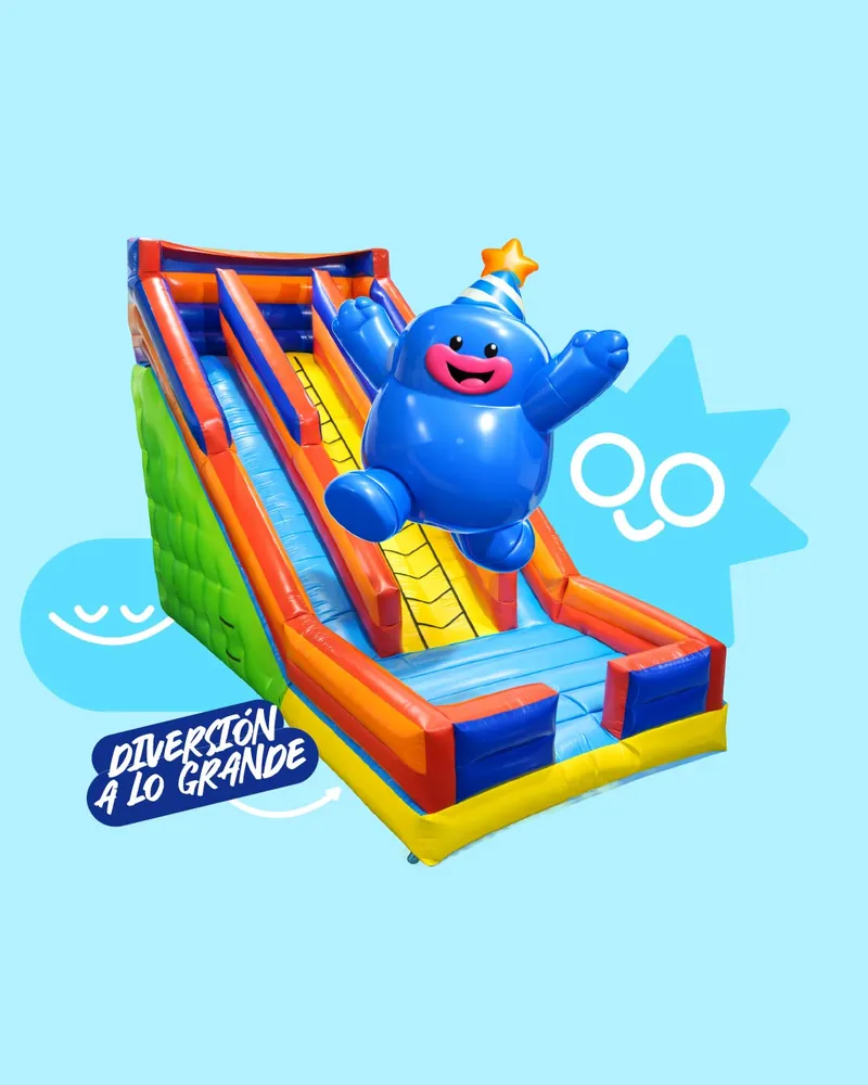 Inflable Mega Slider para niños de 6 a 9 años